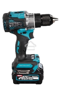 Дрель-шуруповерт Makita HP001GD201, Аккумуляторная, 40В, 2 АКБ, Ударная, Кейс