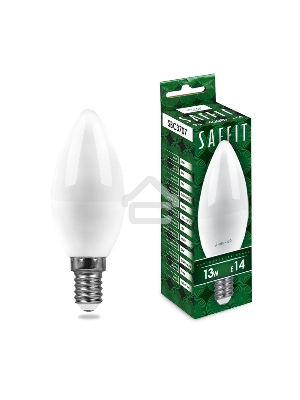 Лампа светодиодная SAFFIT SBC3713 LED 13вт Е14 дневной матовая свеча