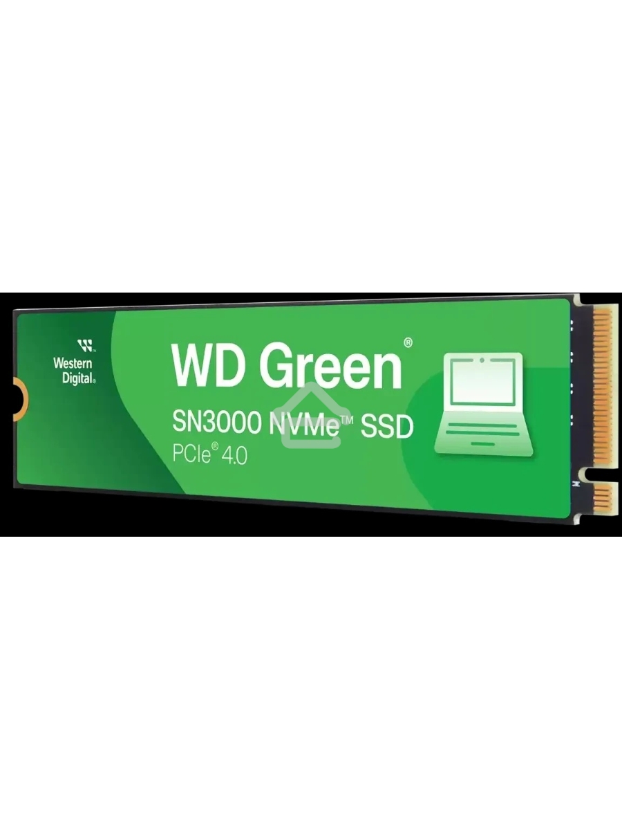 Твердотельный диск Western Digital WD Green SN3000, 1TB M.2 2280, PCI-E 3x4, [R/W - 5000/4200 MB/s]