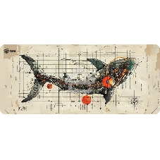 Коврик для мыши Cactus Shark 900x400x4мм (CS-MP-COR03XXL)
