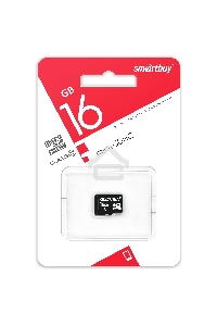 Флеш карта SDmicro Card 16GB Smartbuy Сlass 10 (без адаптеров)