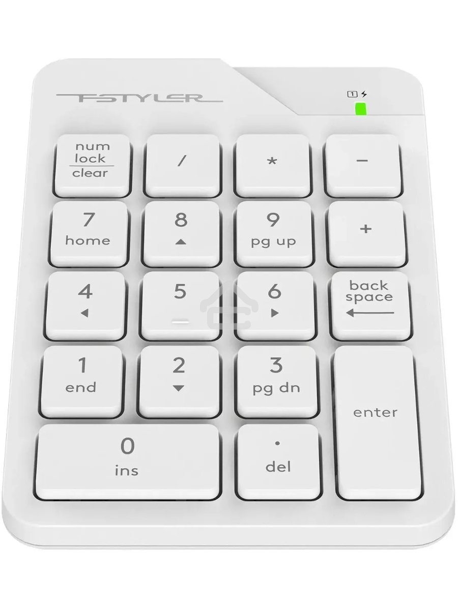 Числовой блок A4Tech FGK21C беспроводной, USB, Радиоканал, белый