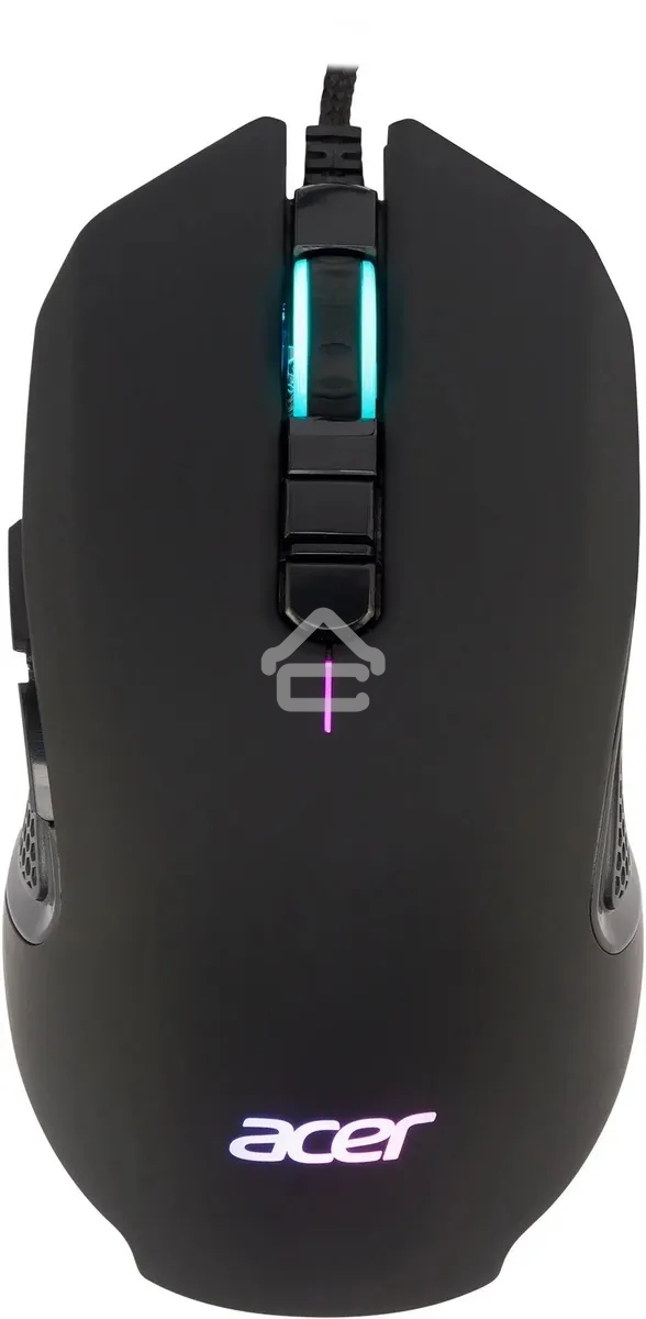 Мышь проводная Acer OMW160 черный, 6400 dpi, USB, кнопки - 8