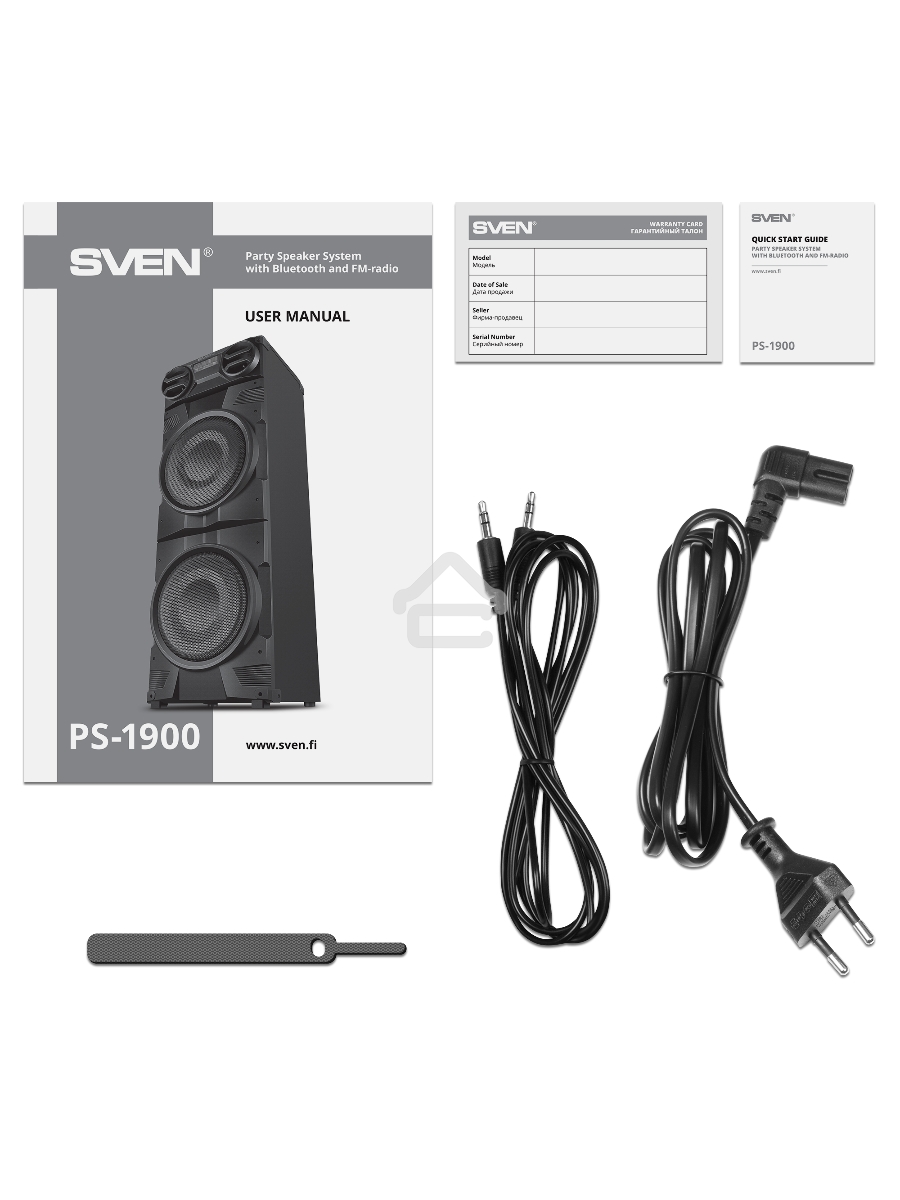 Колонка для вечеринок Sven PS-1900 черный (SV-022037)