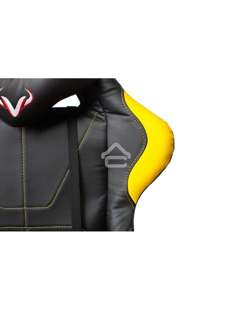 Кресло игровое Бюрократ VIKING 5 AERO YELLOW черный/желтый искусственная кожа
