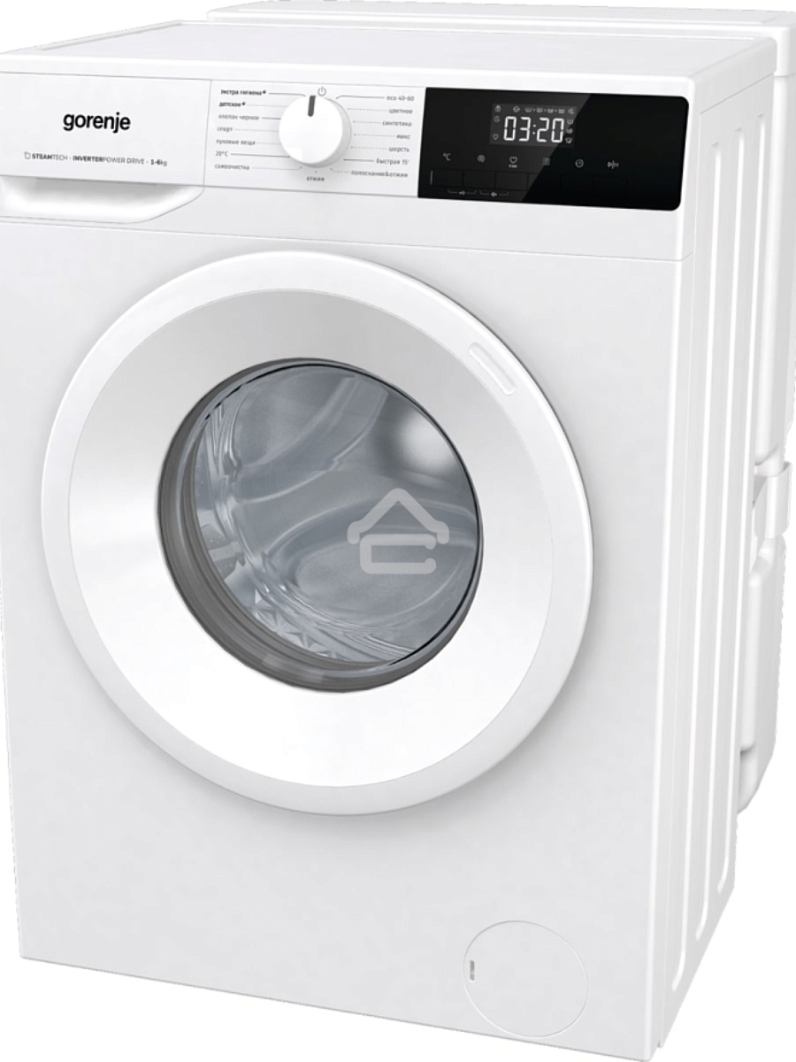 Стиральная машина Gorenje W2NHPI62SCSIRV 20010441 белый, загрузка фронтальная с баком 6 кг, 1200 об/мин., класс: А