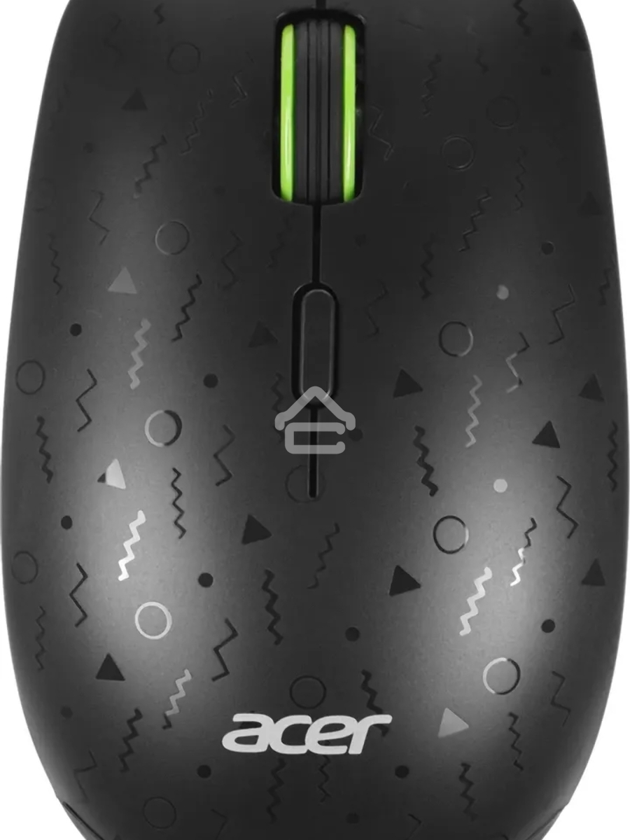 Мышь беспроводная Acer OMR307 черный, 1600 dpi, радиоканал, USB, кнопки - 4