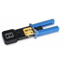 Инструмент обжимной Cabeus HT-376Z для коннекторов быстрой установки RJ-45 (8р8с), RJ-11/12 (6р6с, 6р4с, 6р2с), профессиональный, с храповым механизмом