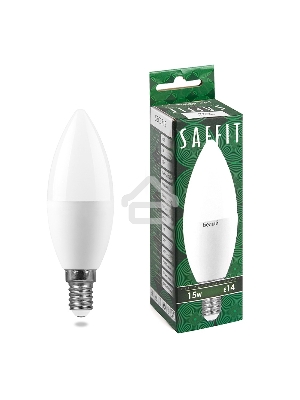 Лампа светодиодная SAFFIT SBC3715 LED 15вт Е14 белый матовая свеча