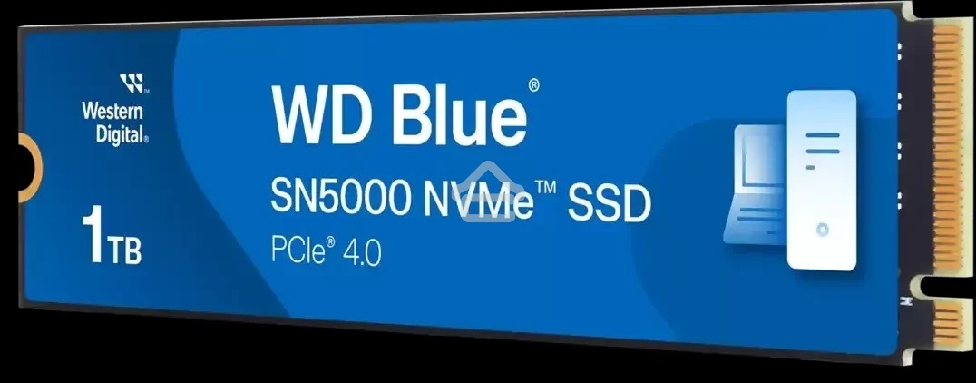 Накопитель SSD Western Digital WD Blue SN5000, 1Tb, PCIe 4.0 x4, M.2 2280, NVMe, R/W 5150/4900