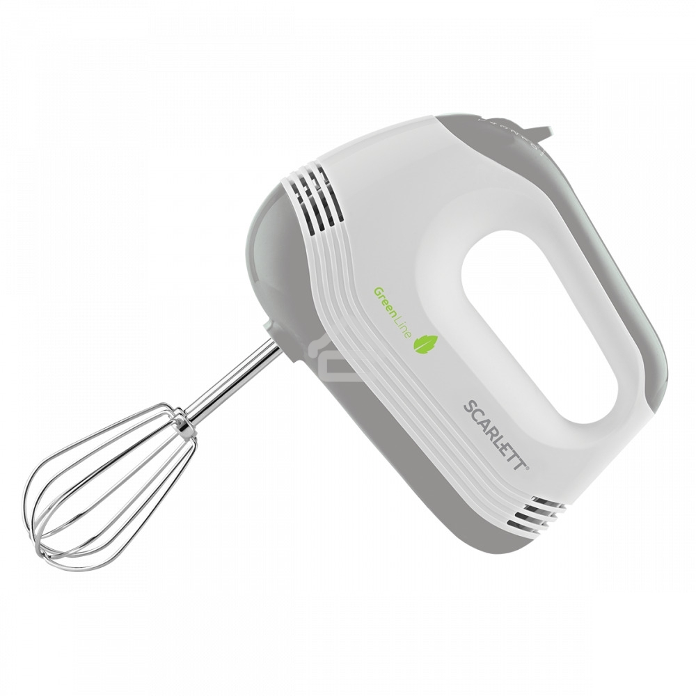 Миксер Scarlett SC-HM40S17 (Green Line) Мощность, Вт: 300; Количество скоростных режимов: 5; Режим TURBO