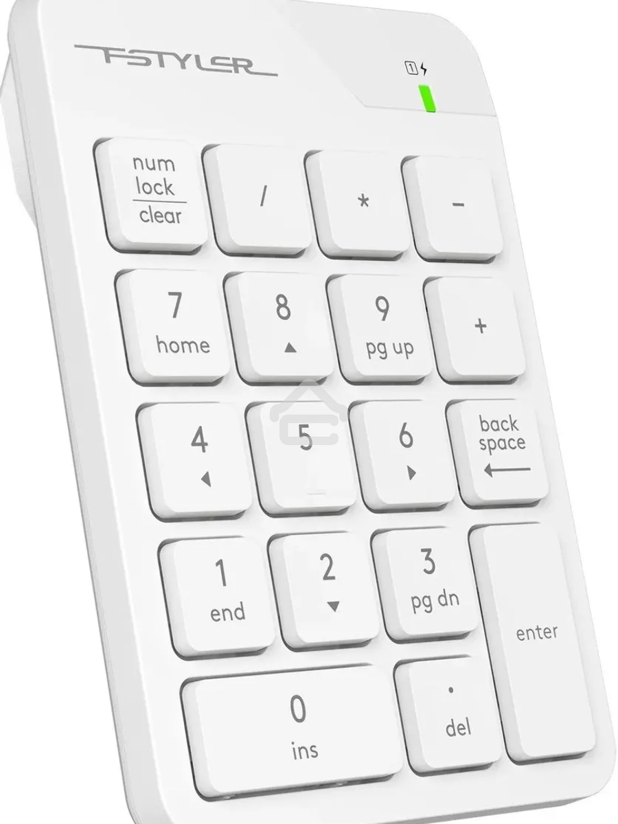 Числовой блок A4Tech FGK21C беспроводной, USB, Радиоканал, белый