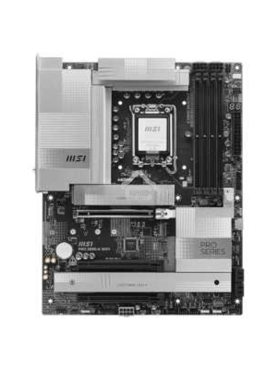Материнская плата MSI PRO Z890-A WIFI, LGA 1851, Intel Z890, 4xDDR5, 4xSATA, 4xM.2, 1xPCIe 5.0 x16, 2xPCIe 4.0 x4, 1xHDMI, 2xUSB-C Thunderbolt 4, 1xUSB-C 3.2 Gen 2, 3xUSB-A 3.2 Gen 2, 4xUSB-A 3.2 Gen 1, 1x 5Gb LAN, 2x3.5 мм, 7.1, ATX