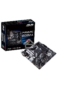 Материнская плата ASUS PRIME B550M-A, AM4, AMD B550, 4xDDR4, 4xSATA, 2xM.2, 1xPCIe 4.0 x16, 2xPCIe x1, 1xDVI-D, 1xHDMI, 1xVGA, 1x 1Gb LAN, 2xUSB 3.2 Gen 1, 2xUSB 2.0, 3x3.5 мм, 7.1, mATX