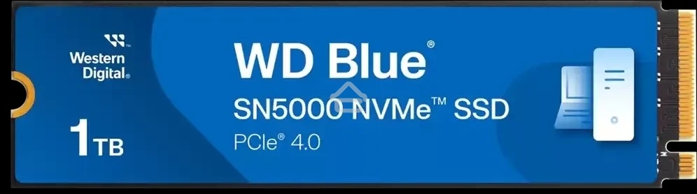 Накопитель SSD Western Digital WD Blue SN5000, 1Tb, PCIe 4.0 x4, M.2 2280, NVMe, R/W 5150/4900