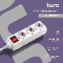Сетевой удлинитель Buro BU-PS3.3/W 3м (3 розетки) белый (пакет ПЭ)