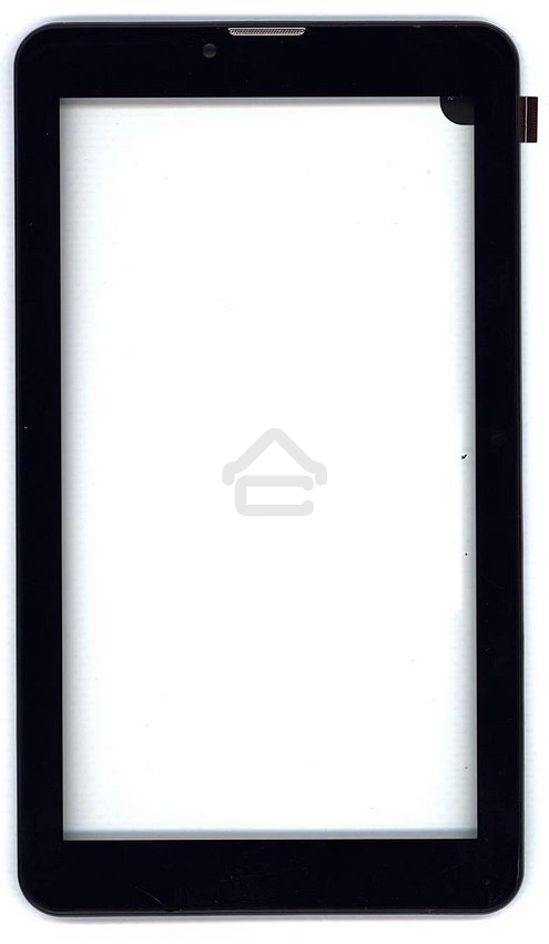 Сенсорное стекло (тачскрин) для Irbis TZ71, черное с рамкой