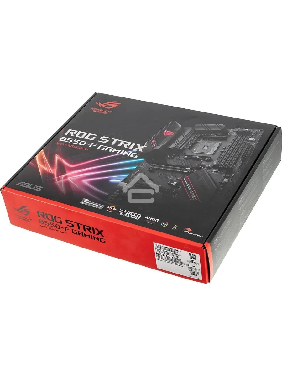 Материнская плата ASUS ROG STRIX B550-F GAMING, AM4, AMD B550, 4xDDR4, 6xSATA, 2xM.2, 1xPCI-E 3.0 x16, 1xPCI-E 4.0 x16, 3xPCI-E x1, 1xDP, 1xHDMI, 1x 2.5Gb LAN, 1xUSB 3.2 Gen 2, 4xUSB 3.2 Gen 1, 2xUSB 2.0, 5x3.5 мм, 7.1, ATX