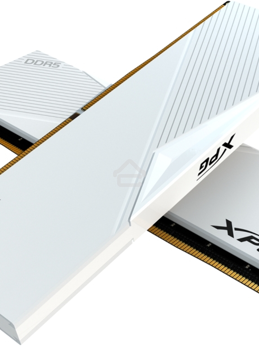 Оперативная память XPG Lancer, DDR5, 64GB (2x32GB), 6000MHz, CL30, DIMM, с радиаторами, белый