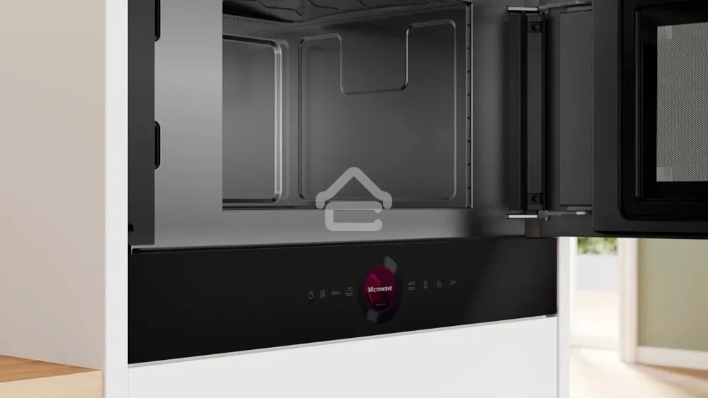 Микроволновая печь встраиваемая Bosch BFR9221B1 черный, 21 л, 900 Вт, переключатели - поворотный механизм/сенсор