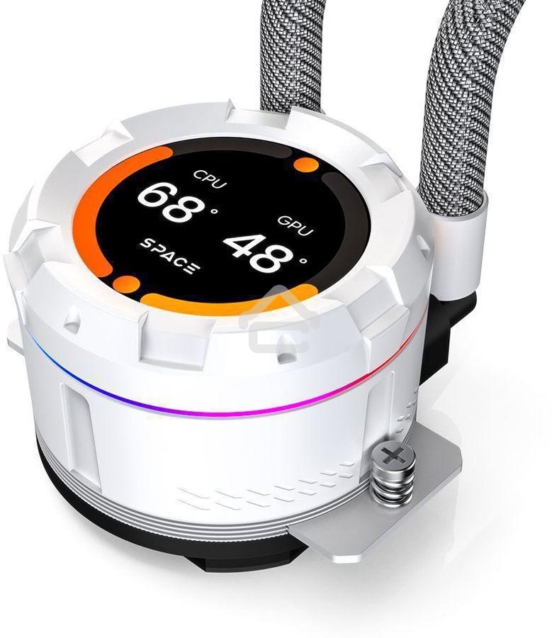 Жидкостная система охлаждения для процессора ID-COOLING SL360 XE белый 120мм алюминий+медь 1800rpm 30db 4-pin 350W