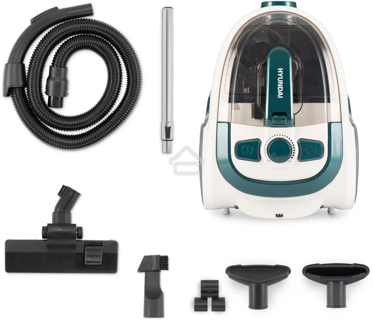 Пылесос Hyundai HYV-C3500 2220Вт белый/бирюзовый