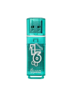 Флеш диск 16Gb Smart Buy Glossy series Green