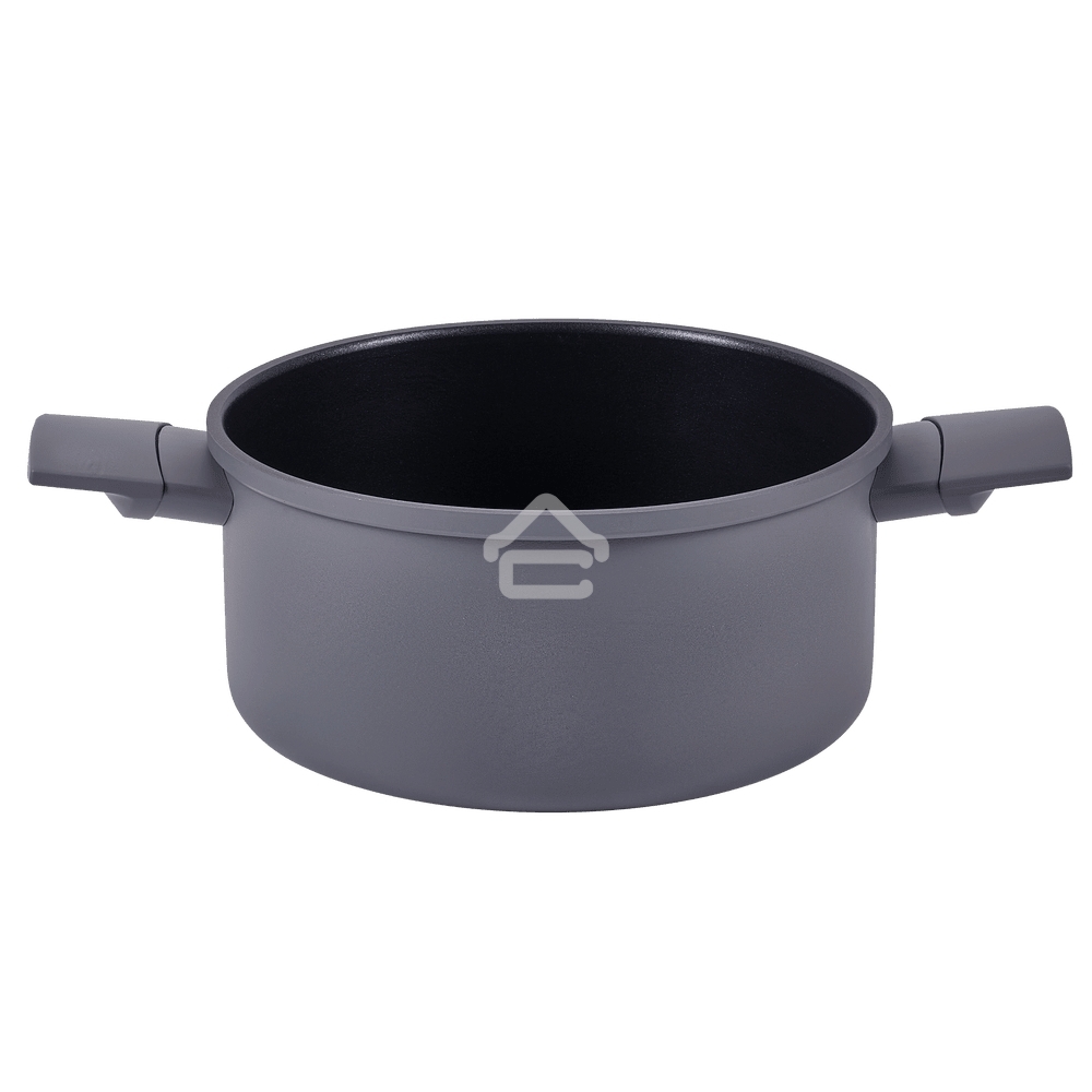 Кастрюля Maunfeld ASTRID MF24ASTR1CR из кованого алюминия со стеклянной крышкой, 24 см, 4.6 л