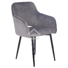 Кресло офисное Бюрократ CH-380F серая жемчужина Italia 26, на ножках, металл черный