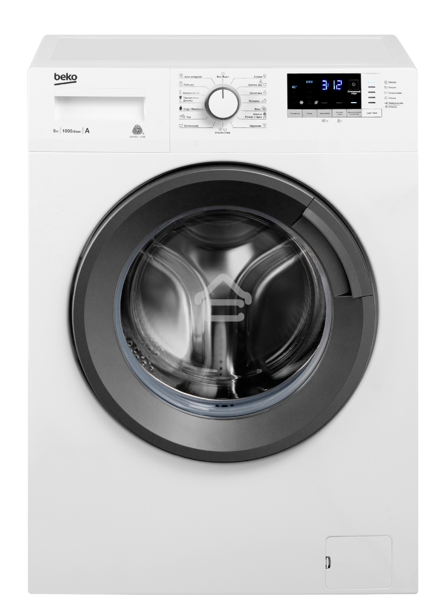 Стиральная машина Beko WRE6512ZAW (R)  белый, загрузка фронтальная 6 кг, 1000 об/мин., класс: А