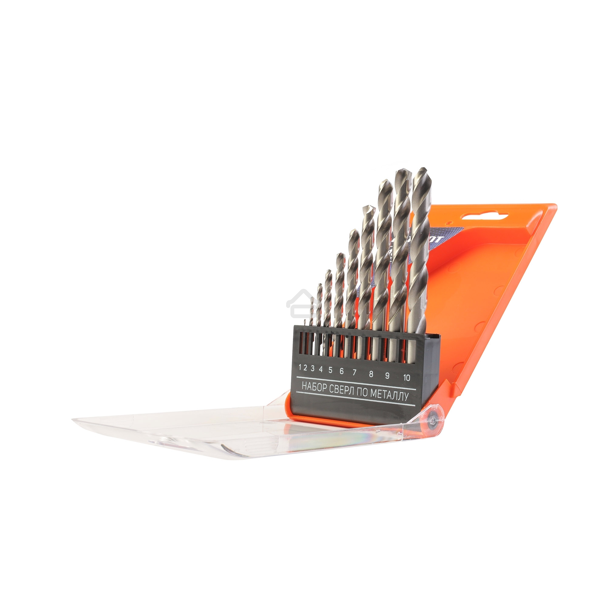 Набор сверл по металлу PATRIOT, HSS, 10 шт: 1,0-10,0 мм, в пластиковом боксе