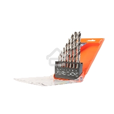 Набор сверл по металлу PATRIOT, HSS, 10 шт: 1,0-10,0 мм, в пластиковом боксе