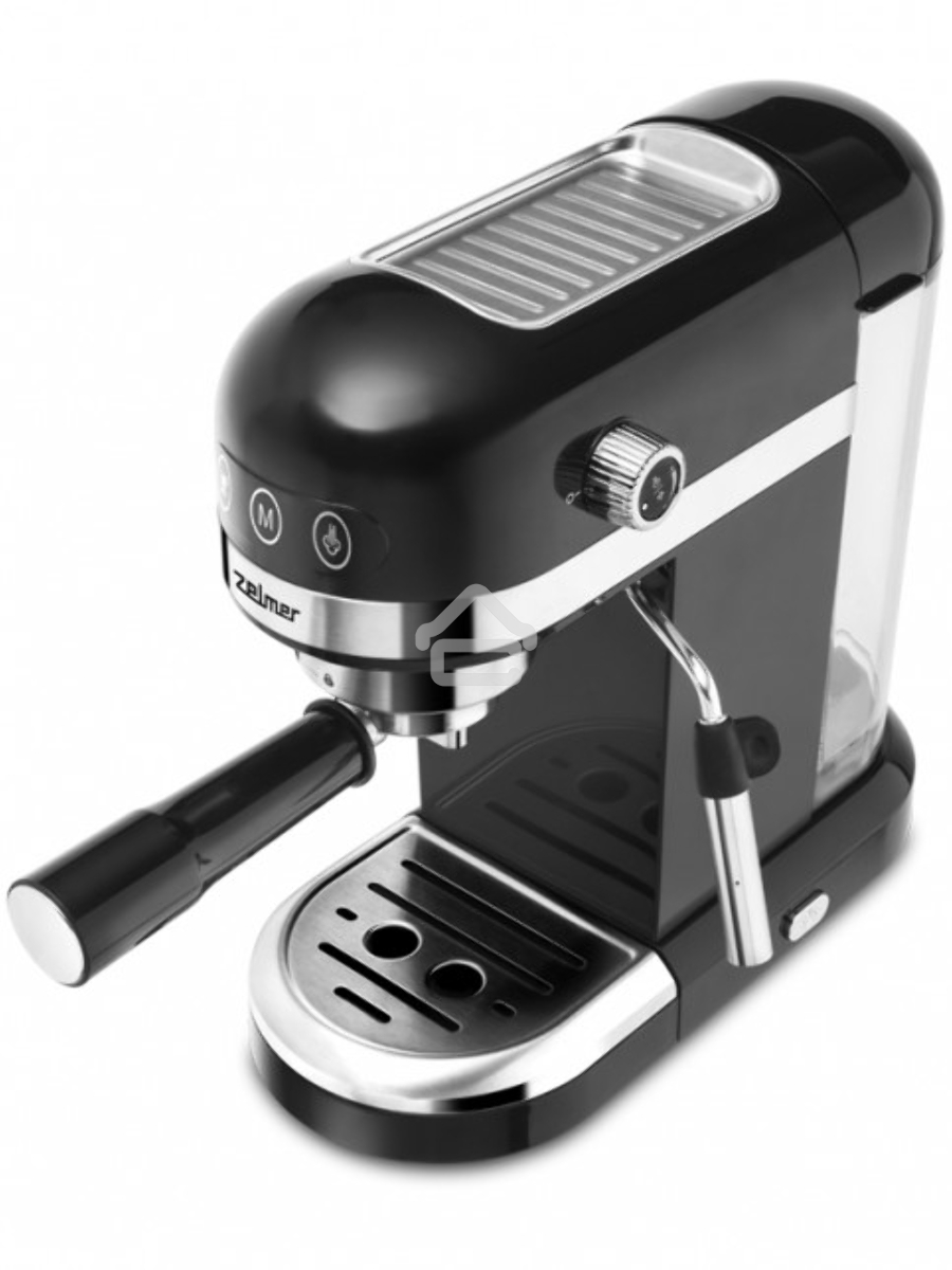 Кофеварка рожковая Zelmer EXPRESSO ZCM7295 черный, исп. кофе - молотый/чалды, 1.4 л, 1350 Вт, 20 Бар.
