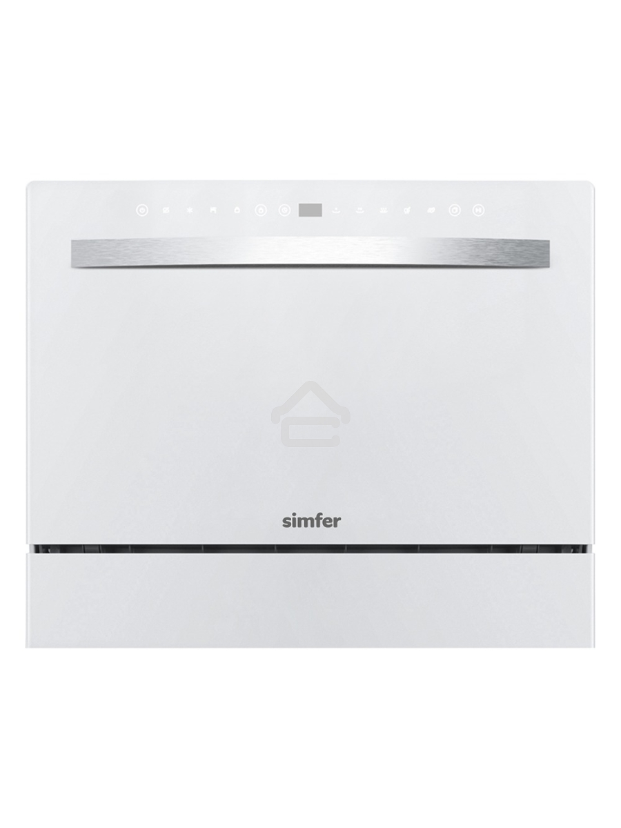 Посудомоечная машина Simfer DCB6501, белый, 55 см, 6 компл., 58 дБ, класс A+