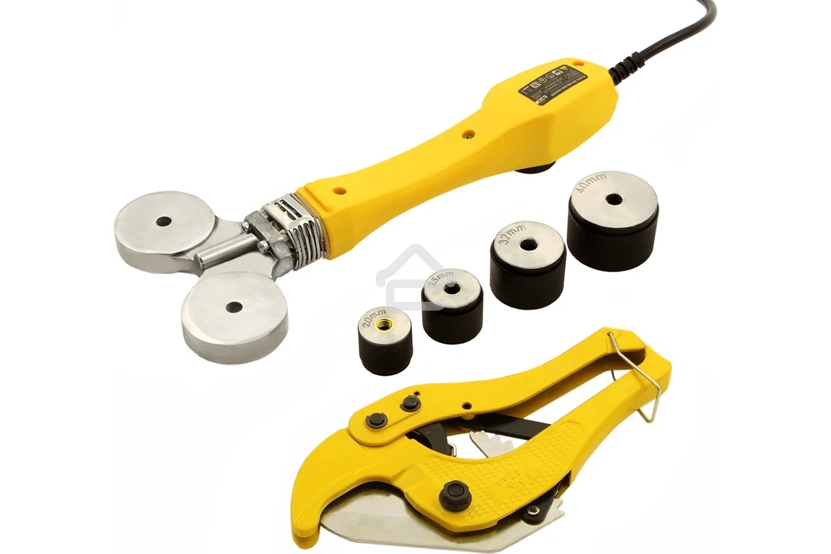 Аппарат для сварки пластиковых труб Denzel DWP-750 750Вт 260-300 град компл. насадок 20-40мм