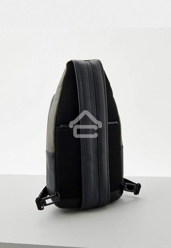 Рюкзак слинг мужской Piquadro Urban CA6540UB00/NGR, кожа, черный/серый