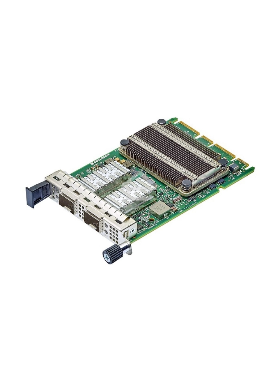 Сетевой адаптер Broadcom NetXtreme N225P (BCM957414N4140C Rev.15) 2x25GbE (25/10GbE), PCIe 3.0 x8, SFP28, BCM57414, OCP 3.0, Ethernet Adapter