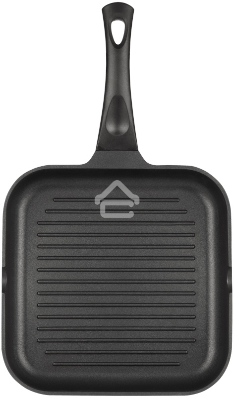 Сковорода-гриль Rondell Schwarz RDA-1683 квадратная 28 см, покрытие: Xylan Plus ручка несъемная (без крышки) черный