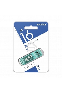 Флеш диск 16Gb Smart Buy Glossy series Green