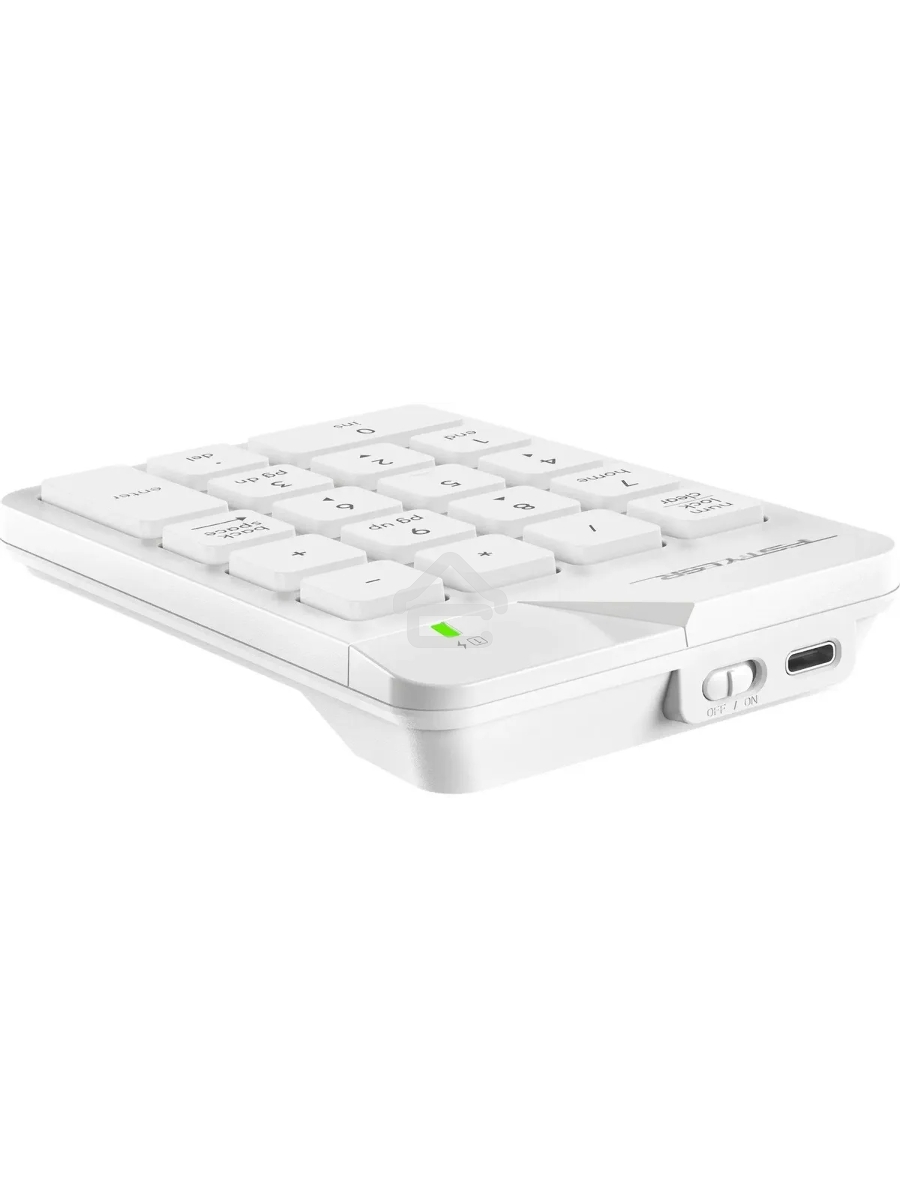 Числовой блок A4Tech FGK21C беспроводной, USB, Радиоканал, белый