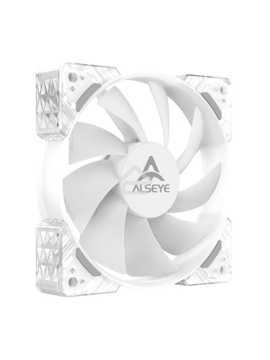 Вентилятор для корпуса Alseye N12-W белый, 120 мм, 1800 об/мин, 37.8 дБ, 4 pin