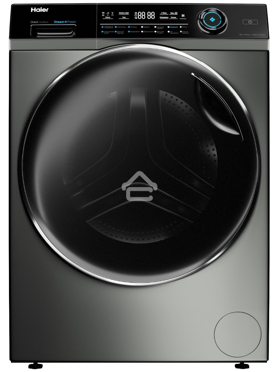 Стиральная машина Haier HW80-B14979S серебристый, загрузка фронтальная 8 кг, 1400 об/мин, класс: A+++
