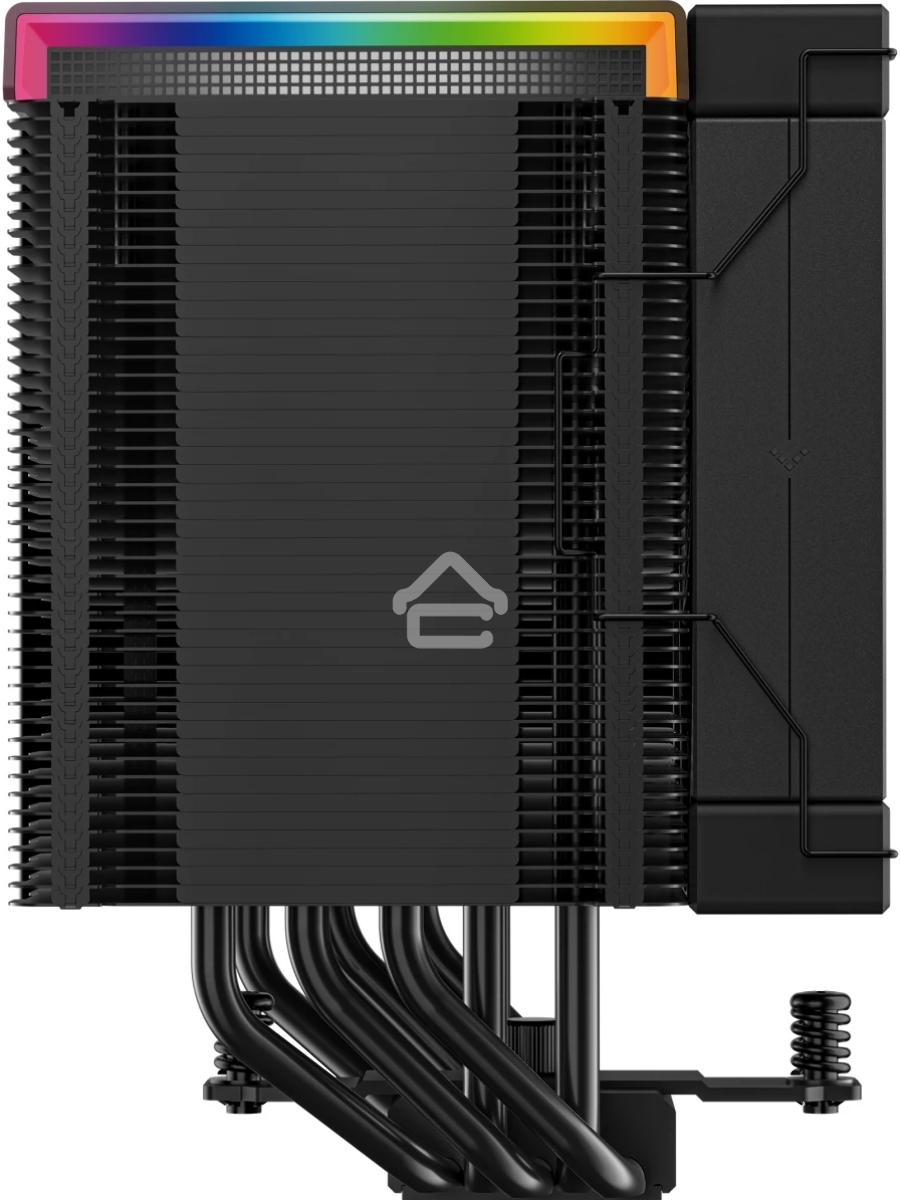 Кулер для процессора DEEPCOOL AK500 DIGITAL PRO черный, 120 мм, алюминий/медь, 1750 об/мин, 25 дБ, 4 pin, 162 мм