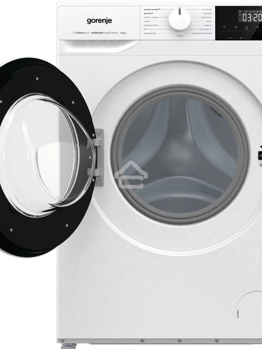Стиральная машина Gorenje W2NHPI62SCSIRV 20010441 белый, загрузка фронтальная с баком 6 кг, 1200 об/мин., класс: А