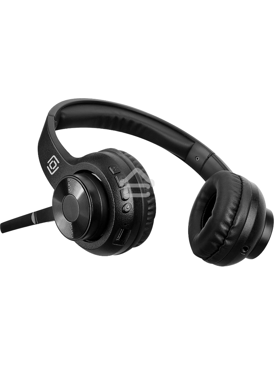 Наушники с микрофоном Оклик HS-M310 черный 1.5м накладные BT оголовье