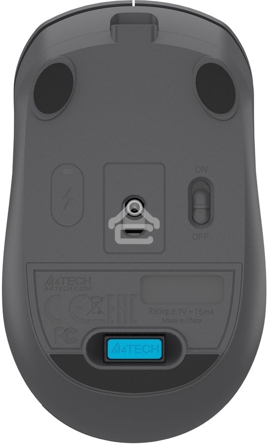 Мышь беспроводная A4Tech Fstyler FG15C Air2 серый, 1200 dpi, радиоканал, USB, кнопки - 3