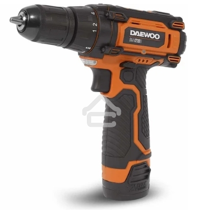 Дрель-шуруповерт аккумуляторная Daewoo DAA 1220Li, 12В, 2 АКБ, Кейс