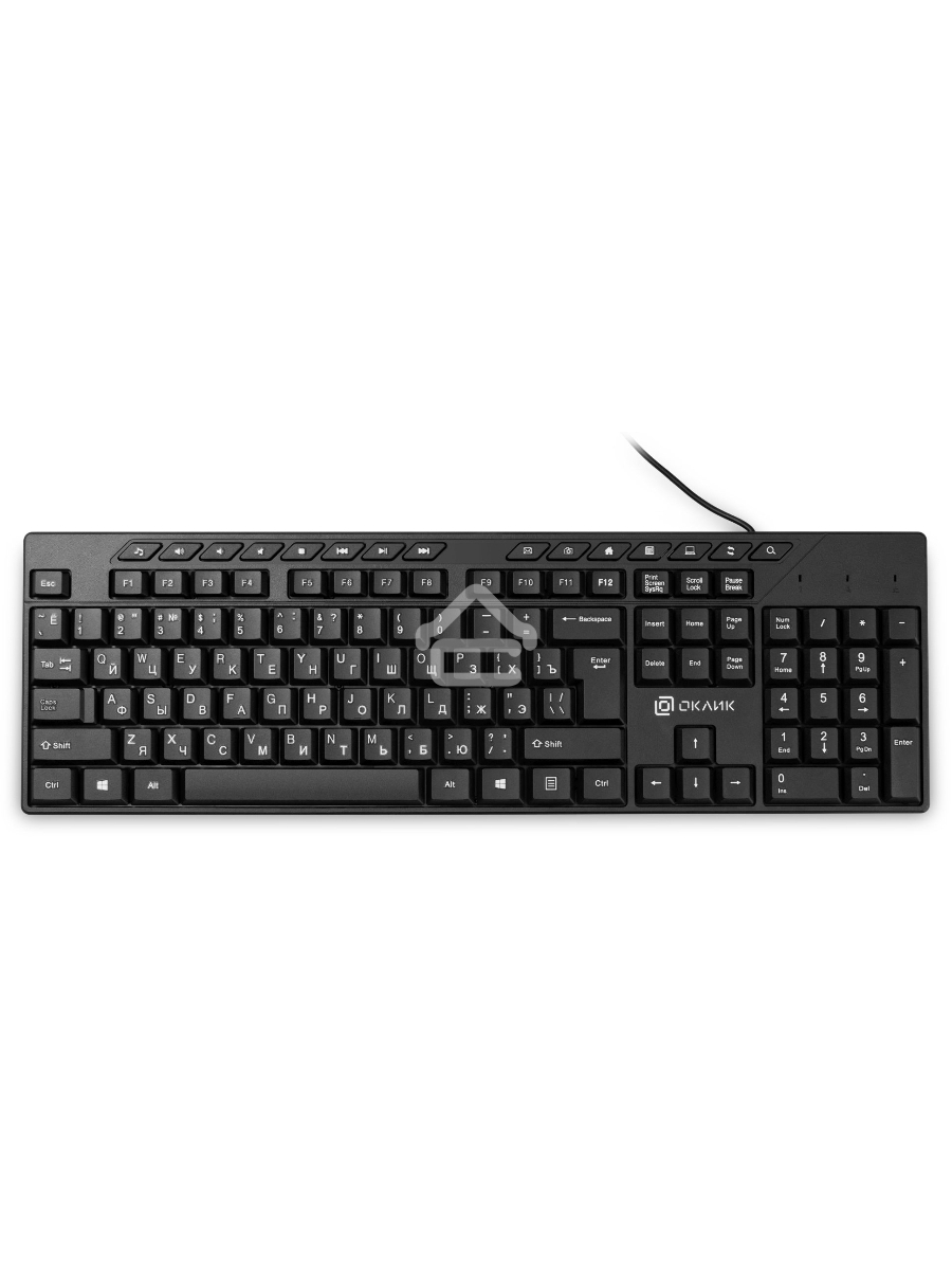 Клавиатура Oklick 125M проводная, USB, черный