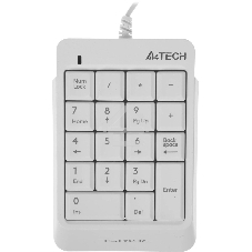 Числовой блок проводной A4Tech Fstyler FK13P, USB, белый