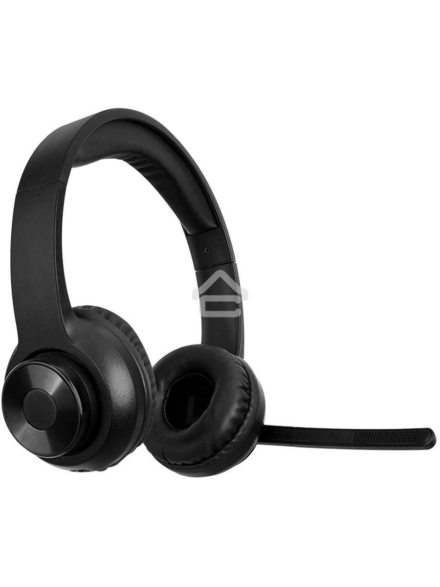 Наушники с микрофоном Оклик HS-M310 черный 1.5м накладные BT оголовье